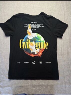 Civil Regime Black Graphic Short Sleeve Tee